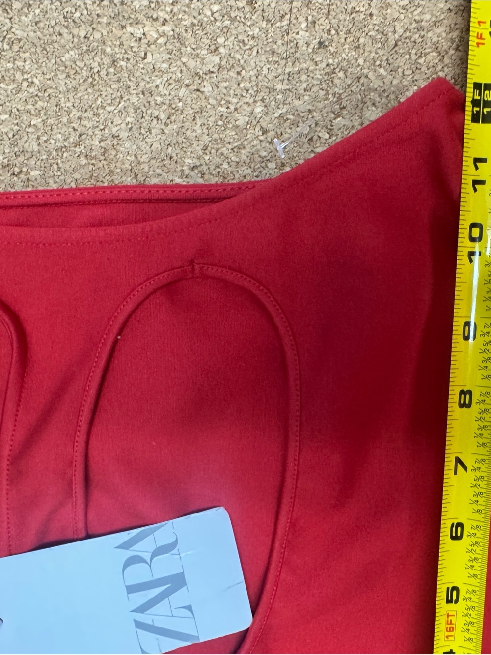 Zara Red Cutout Bodycon Mini Dress S NWT Sleeveless Stretch Cocktail Party B8 - Picture 12 of 13